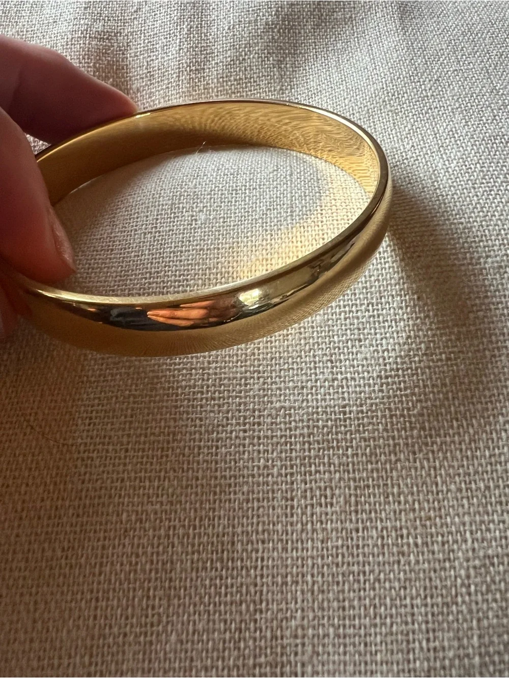 Monet Vintage Gold Tone Bangle Bracelet, good condition